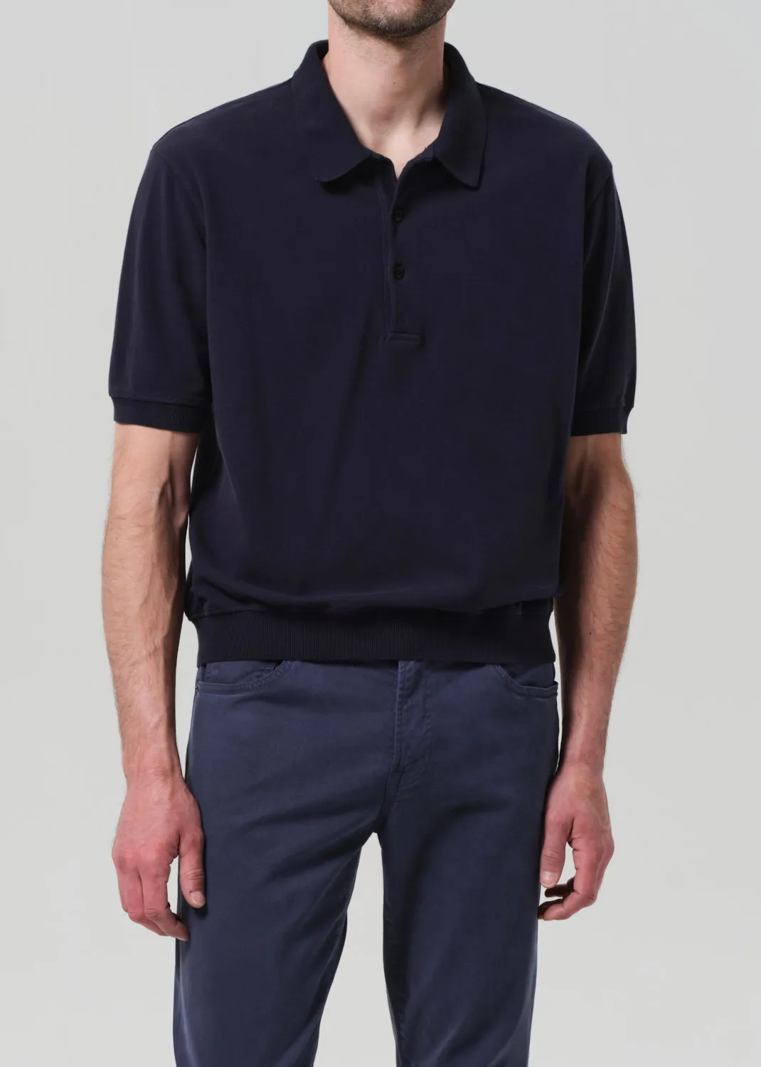 Banded Polo in Navy sold by Citizens Of Humanity product image thumbnail 2
