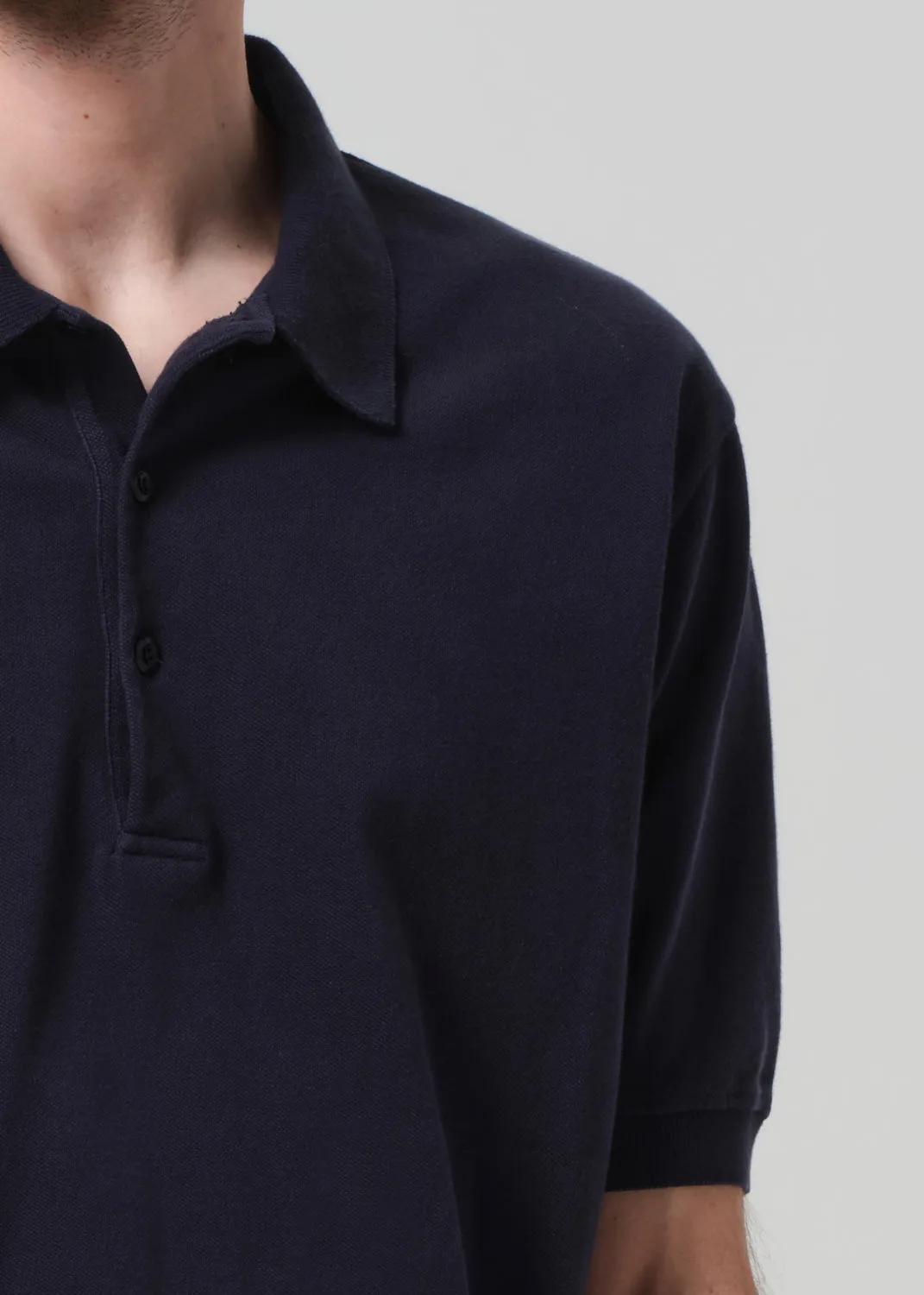 Banded Polo in Navy sold by Citizens Of Humanity product image thumbnail 5