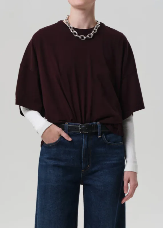 Cape Tee in Mahogany sold by Citizens Of Humanity