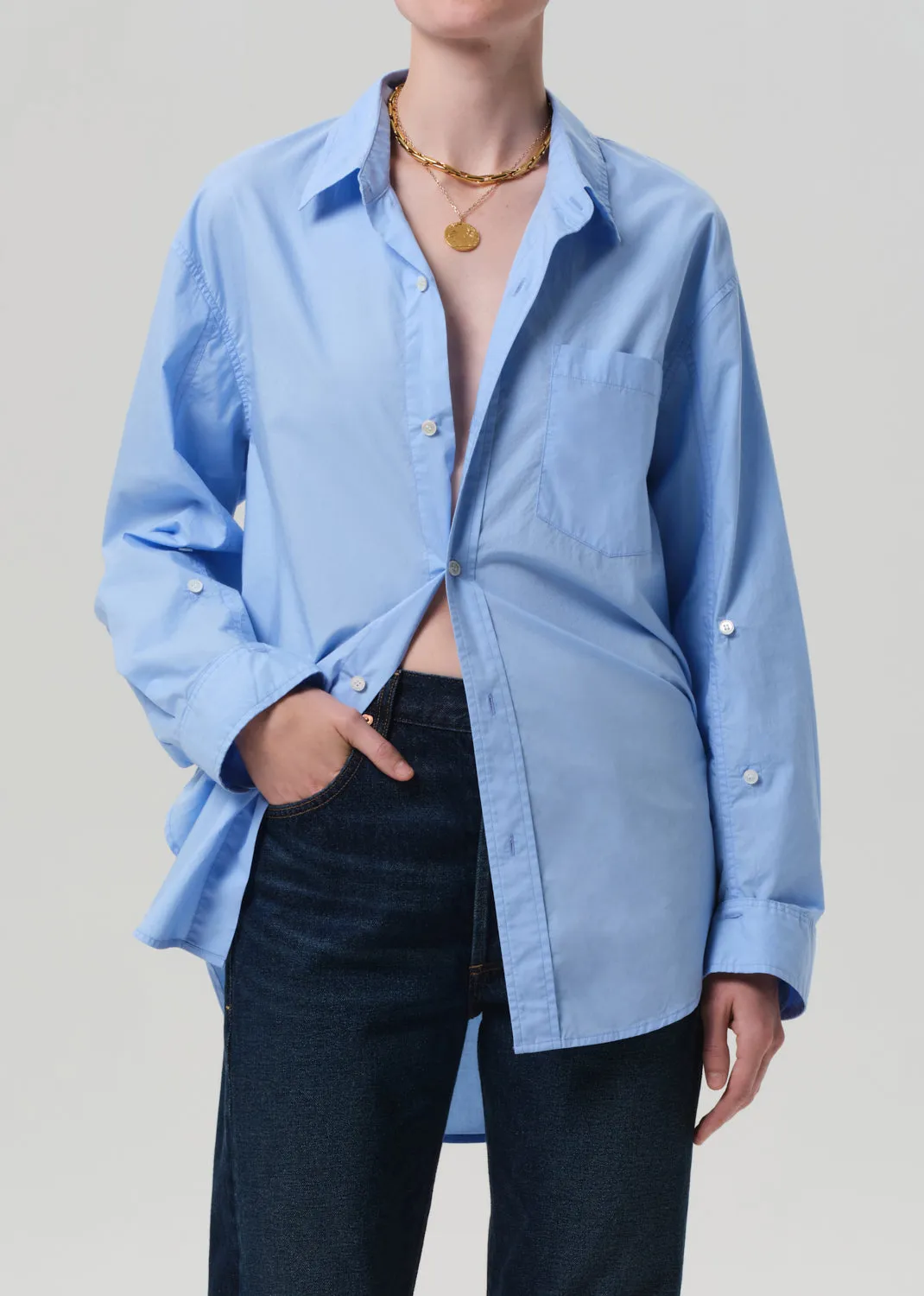 Kayla Shirt in Banker Blue sold by Citizens Of Humanity
