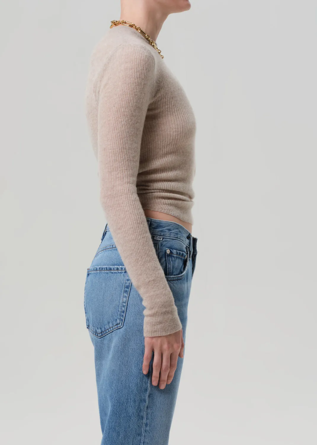 Alessia Crewneck Sweater in Oatmeal sold by Citizens Of Humanity product image thumbnail 3