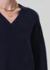Gazette Puzzle V-Neck in Navy sold by Citizens Of Humanity