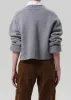 Gazette Puzzle V-Neck in Heather Grey sold by Citizens Of Humanity