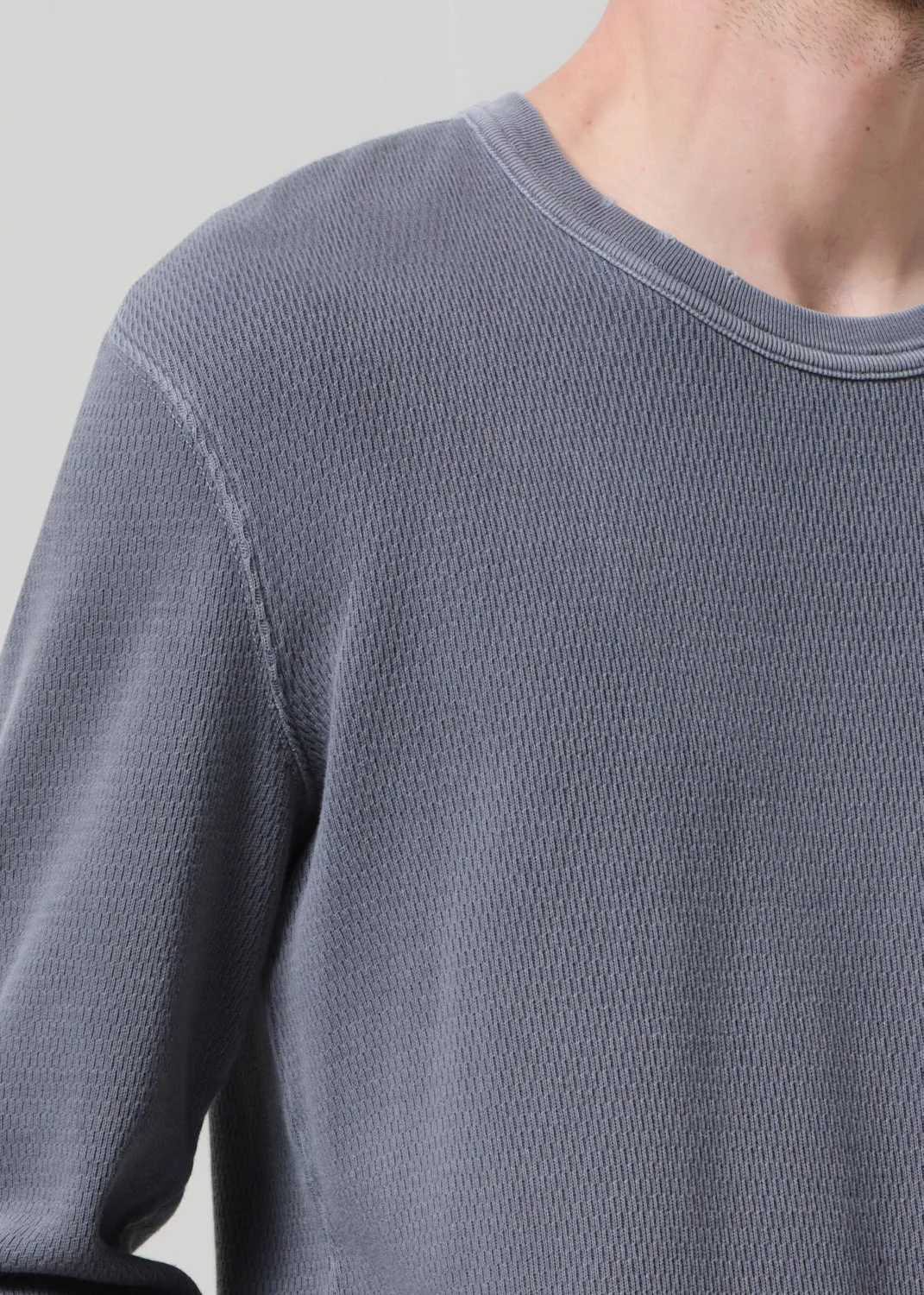 Waffle Crewneck in Grey sold by Citizens Of Humanity product image thumbnail 5