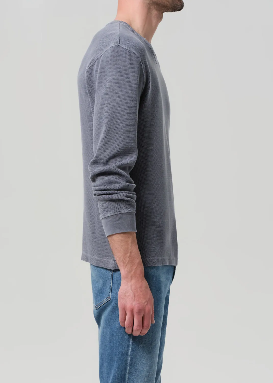 Waffle Crewneck in Grey sold by Citizens Of Humanity product image thumbnail 4
