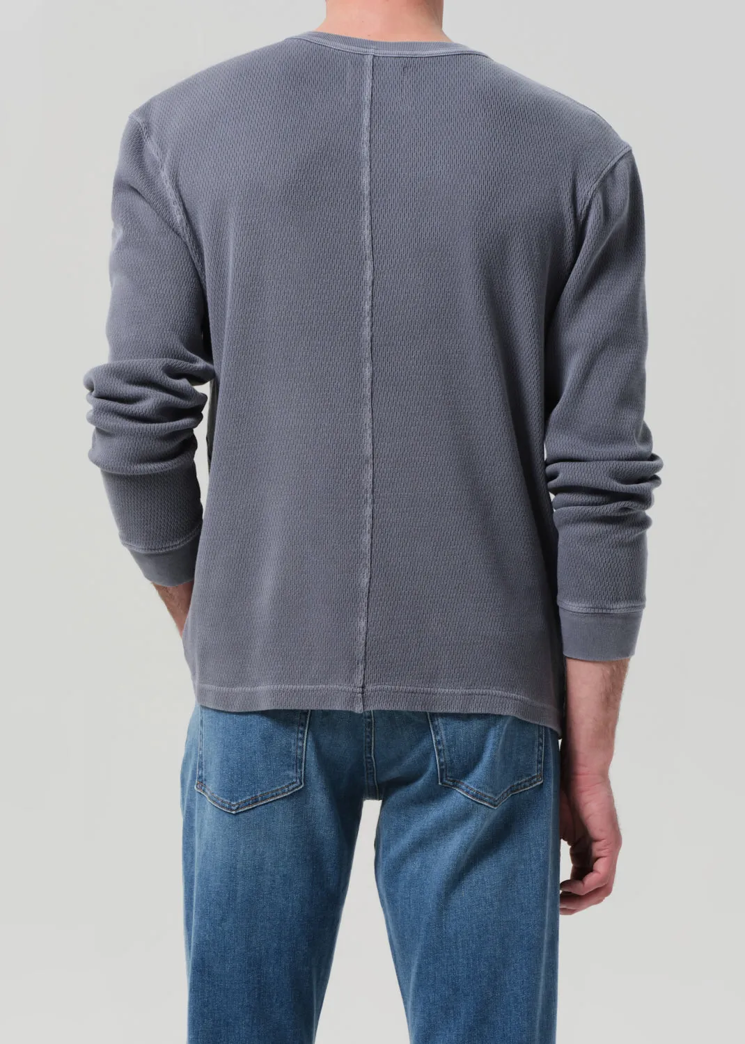 Waffle Crewneck in Grey sold by Citizens Of Humanity product image thumbnail 3