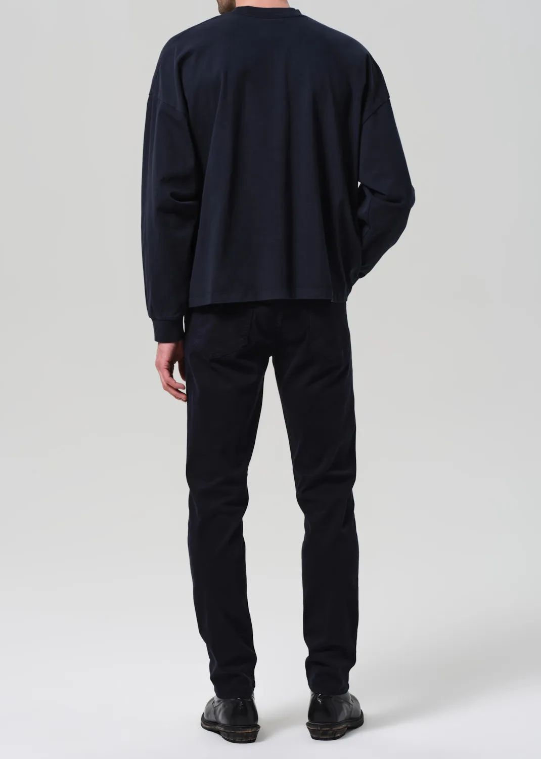 London Tapered Slim Brushed Sateen in Deep Navy sold by Citizens Of Humanity product image thumbnail 3