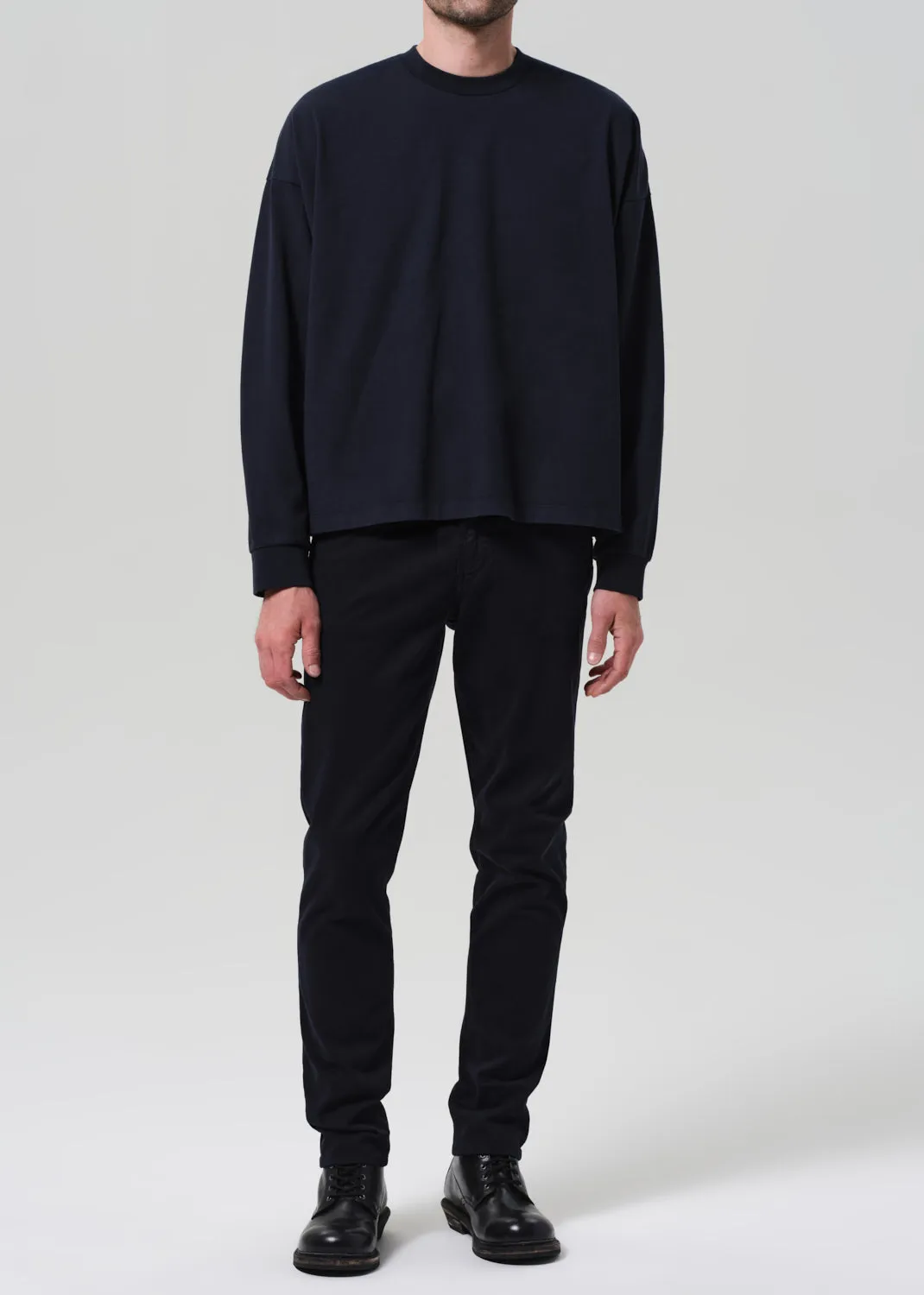 London Tapered Slim Brushed Sateen in Deep Navy sold by Citizens Of Humanity product image thumbnail 2