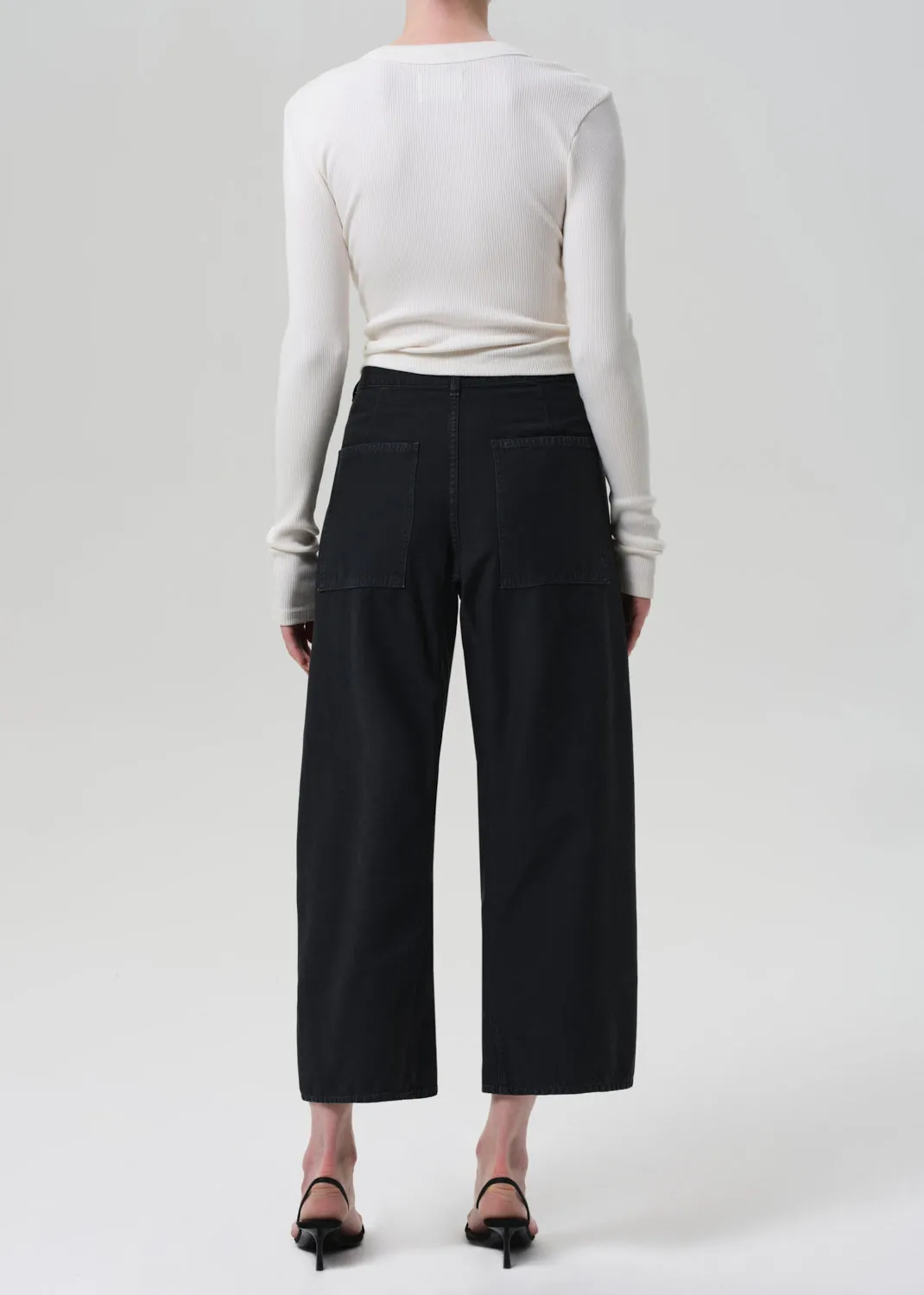 Ines Crop Utility Trouser in Washed Black sold by Citizens Of Humanity product image thumbnail 2