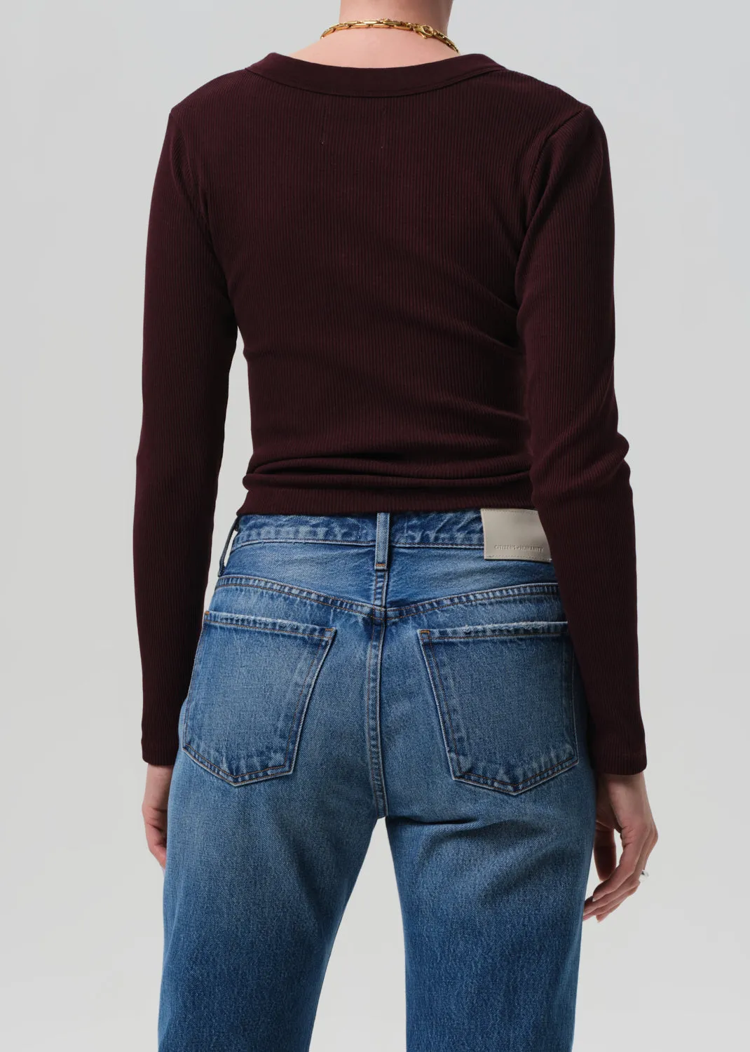 Varra Henley in Mahogany sold by Citizens Of Humanity product image thumbnail 2