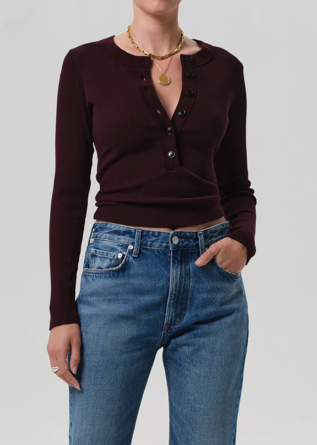 Varra Henley in Mahogany sold by Citizens Of Humanity