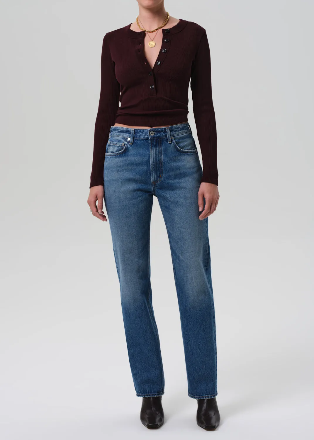 Varra Henley in Mahogany sold by Citizens Of Humanity product image thumbnail 5