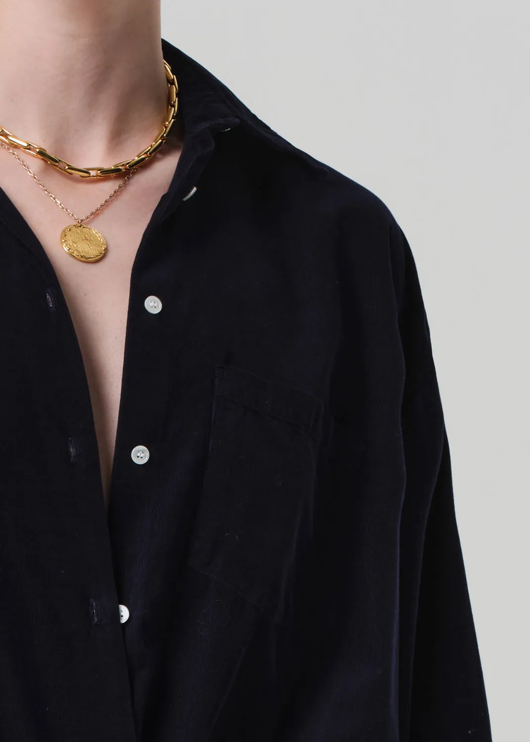 Kayla Shirt Corduroy in True Navy sold by Citizens Of Humanity product image thumbnail 4