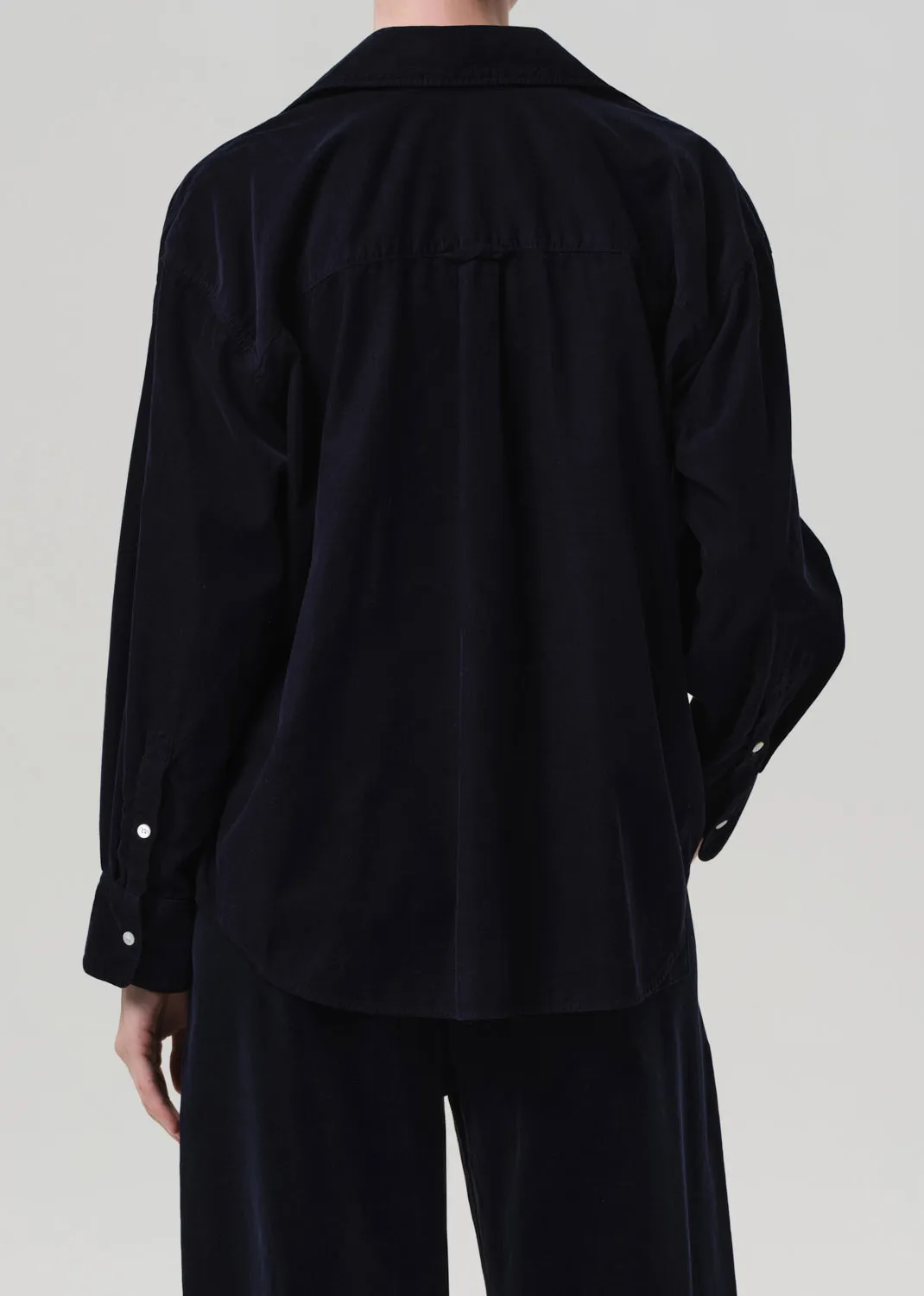 Kayla Shirt Corduroy in True Navy sold by Citizens Of Humanity product image thumbnail 2