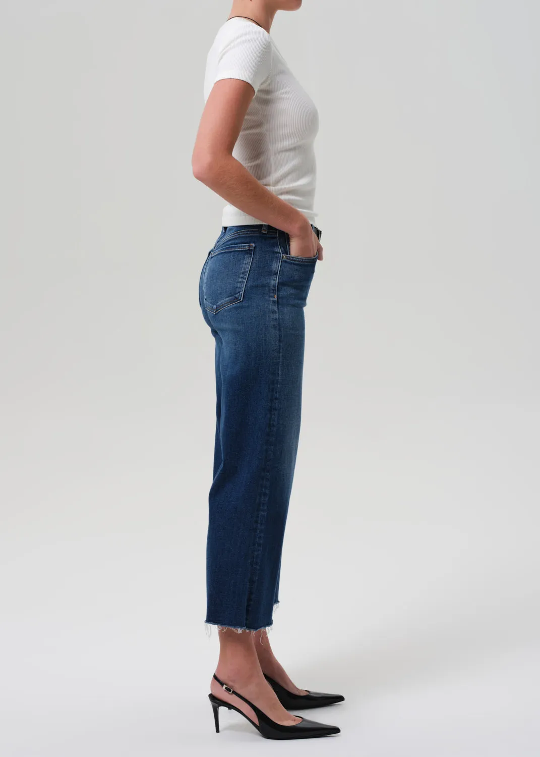 Lyra Wide Leg Crop Raw Hem in Augusta sold by Citizens Of Humanity product image thumbnail 3