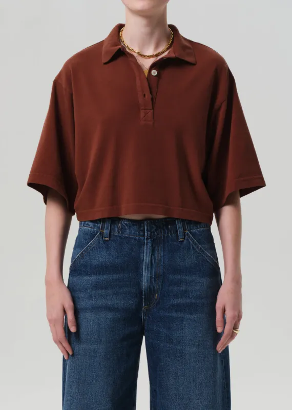 Lowen Polo Shirt in Chai sold by Citizens Of Humanity