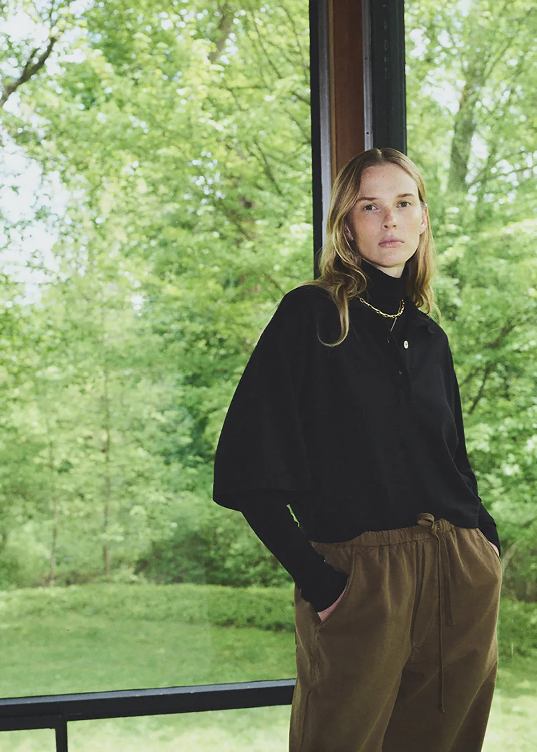 Lowen Polo Shirt in Black sold by Citizens Of Humanity product image thumbnail 2