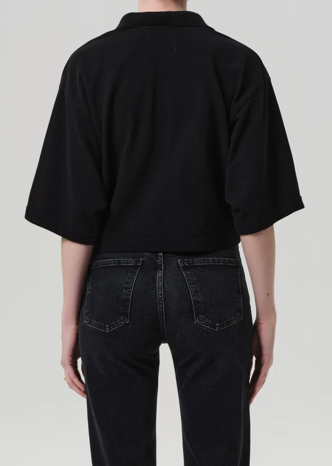 Lowen Polo Shirt in Black sold by Citizens Of Humanity product image thumbnail 3