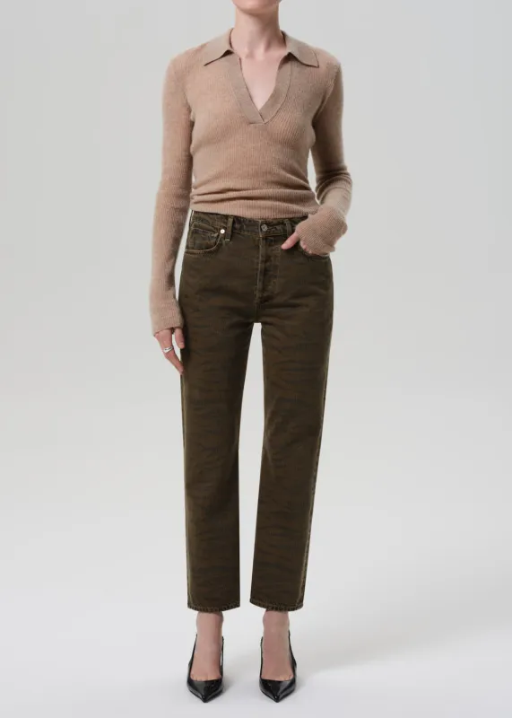 Blaine Vintage Straight in Olivne Zebra sold by Citizens Of Humanity