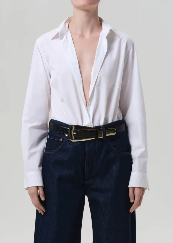 Avni Slim Shirt in White sold by Citizens Of Humanity