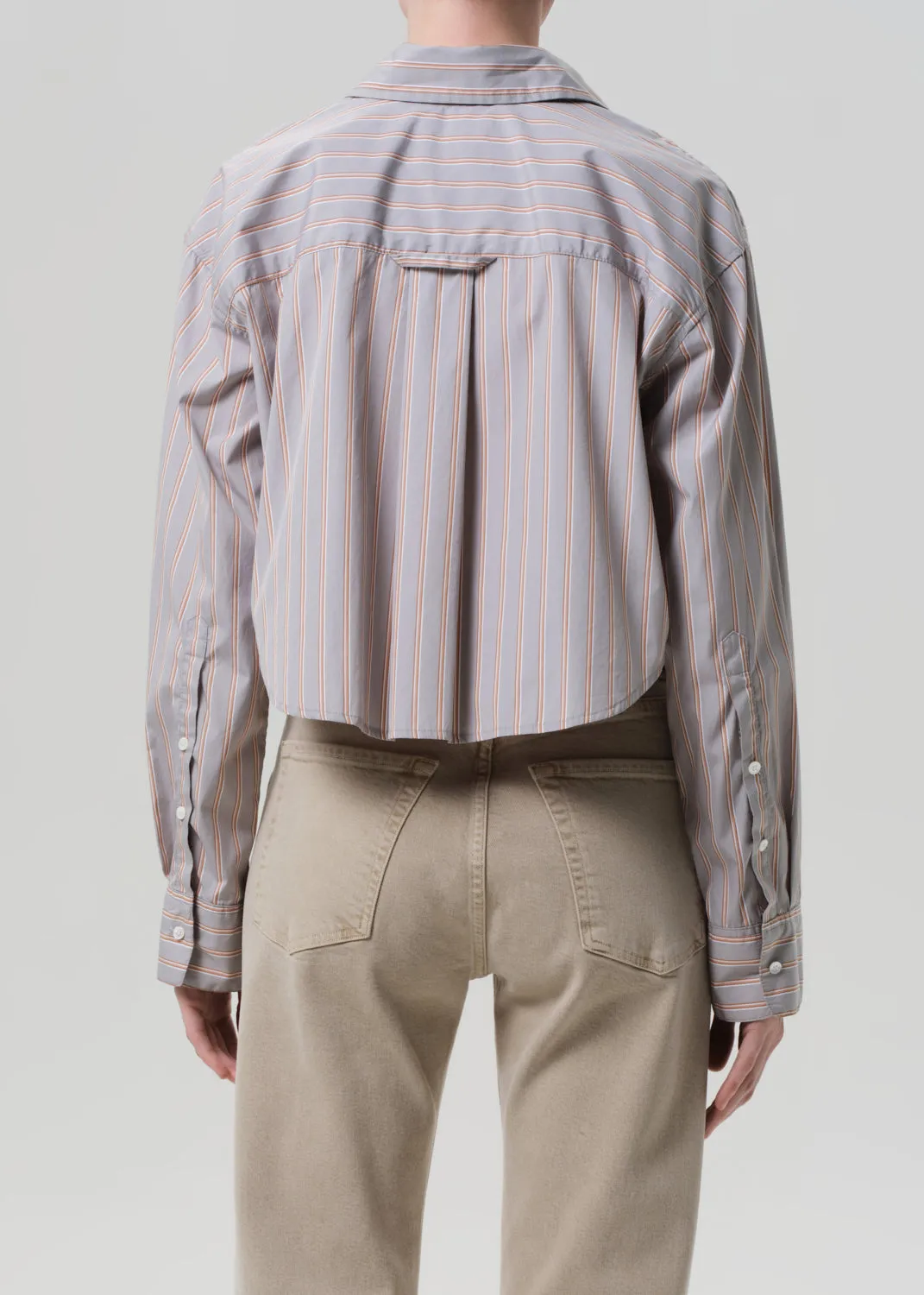 Ana Cropped Shirt in Noble Stripe sold by Citizens Of Humanity product image thumbnail 2