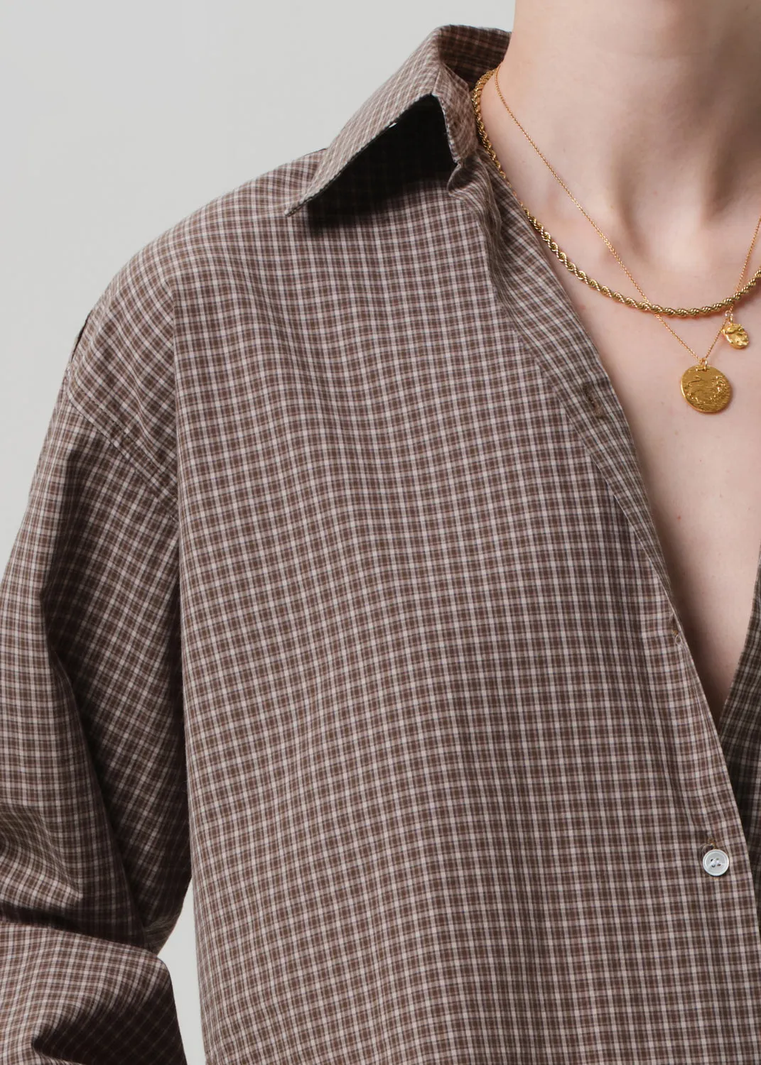 Ana Cropped Shirt in Heritage Plaid sold by Citizens Of Humanity product image thumbnail 4