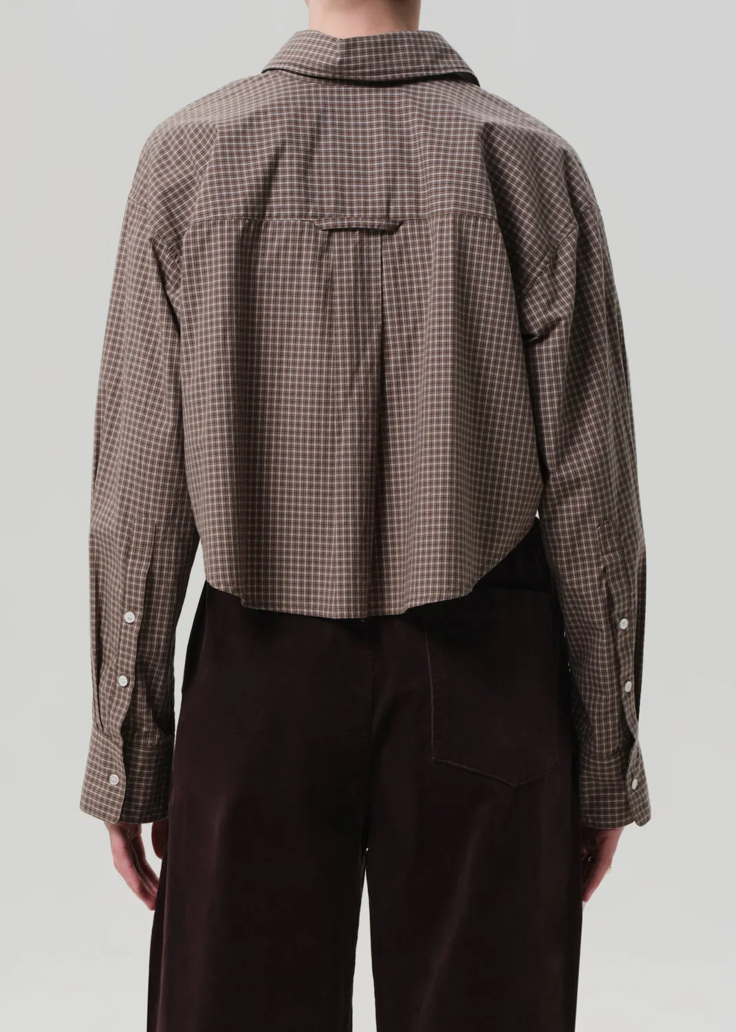 Ana Cropped Shirt in Heritage Plaid sold by Citizens Of Humanity product image thumbnail 2