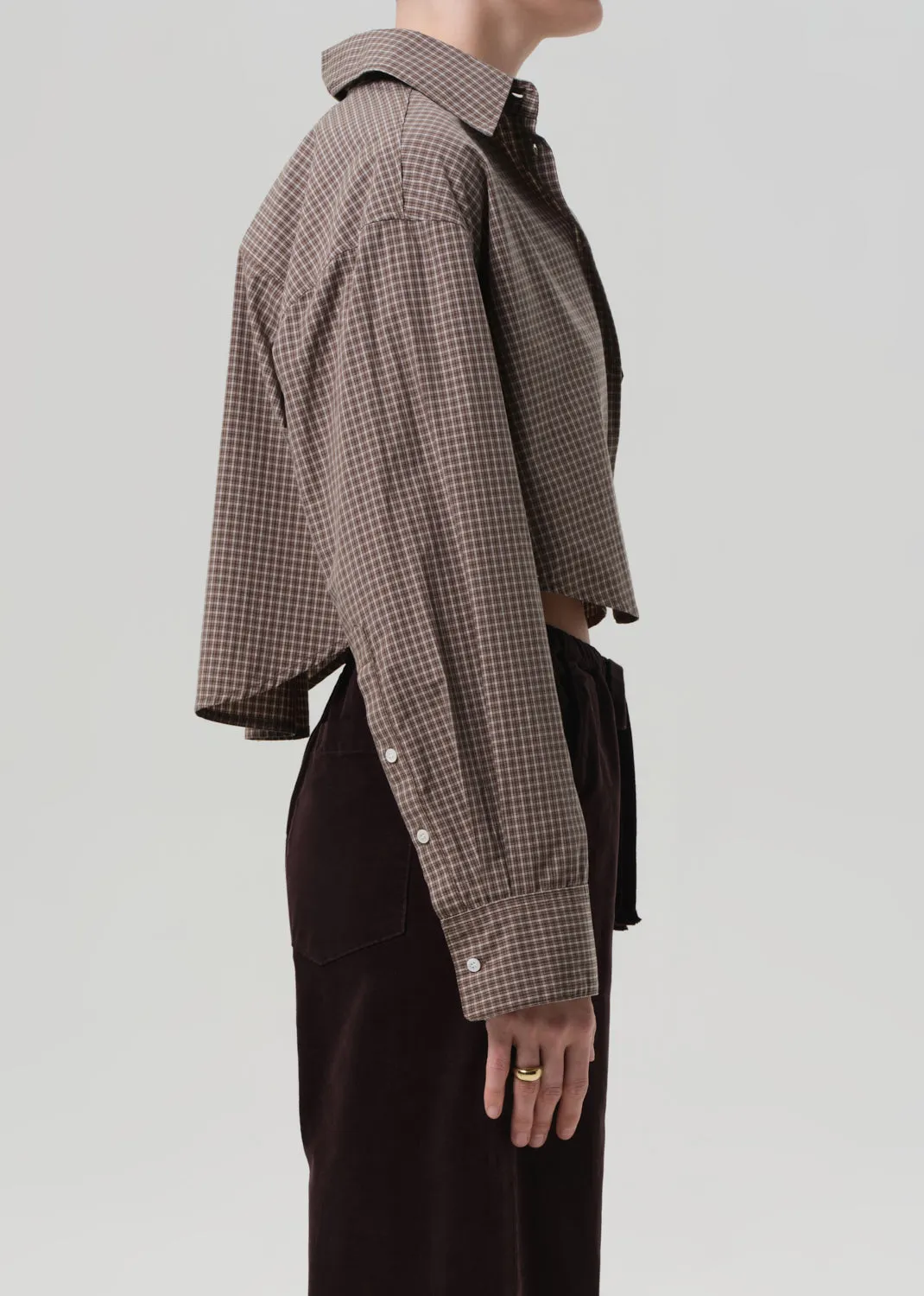 Ana Cropped Shirt in Heritage Plaid sold by Citizens Of Humanity product image thumbnail 3