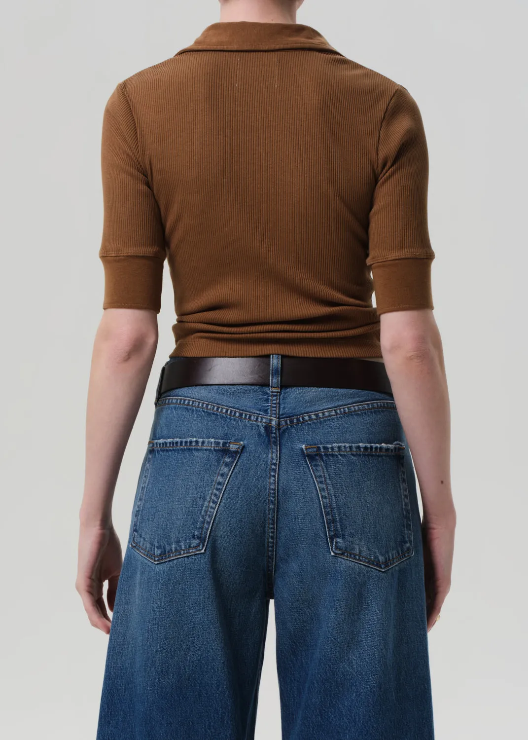 Amina Polo Shirt in Manuka sold by Citizens Of Humanity product image thumbnail 2