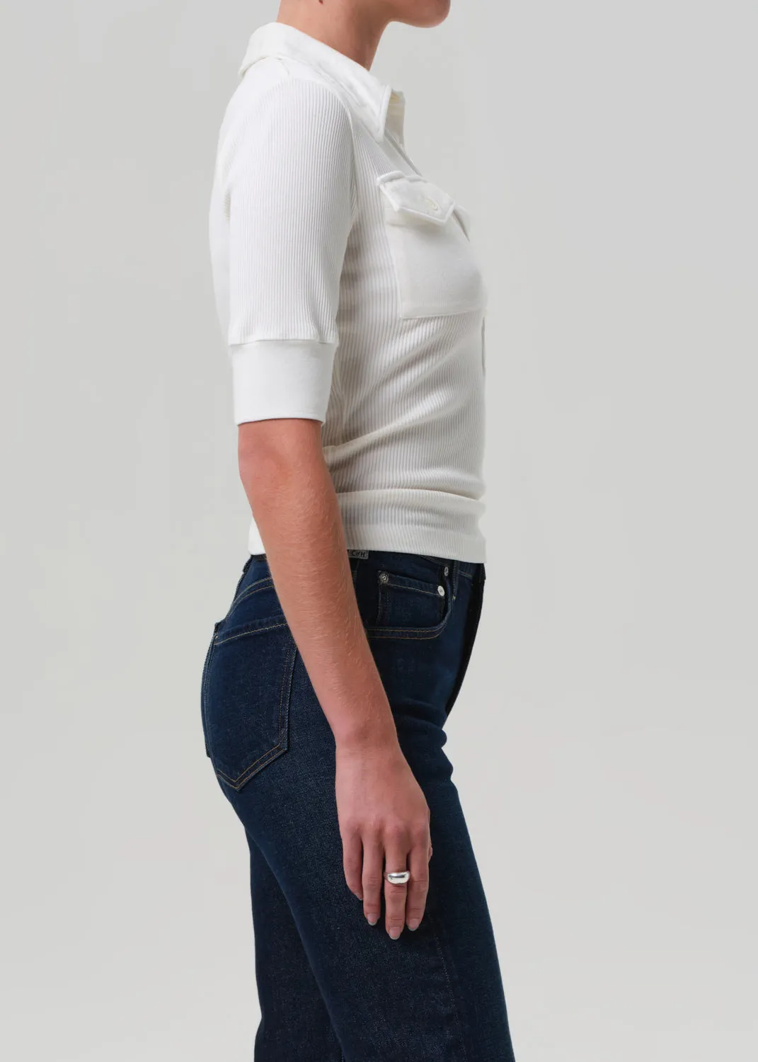 Amina Polo Shirt in Pashmina sold by Citizens Of Humanity product image thumbnail 3