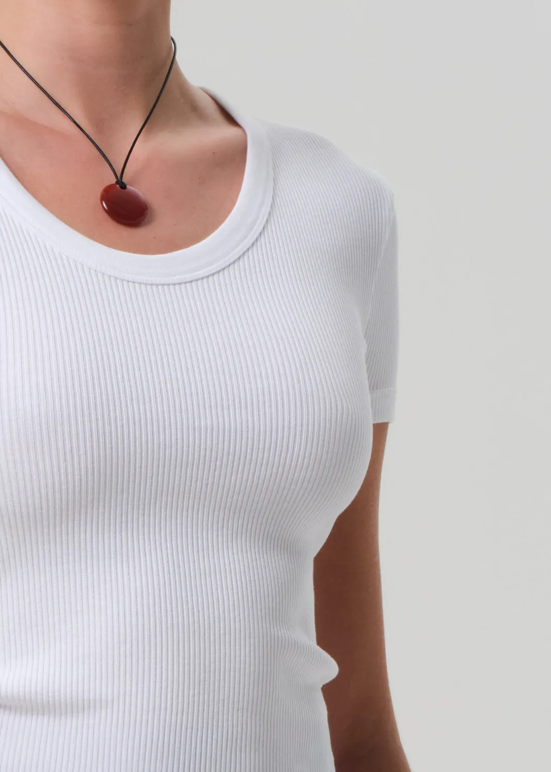 Maude U Neck Tee in White sold by Citizens Of Humanity product image thumbnail 2