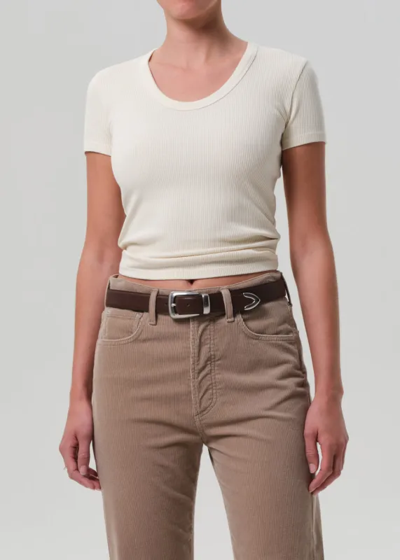 Maude U Neck Tee in Pashmina sold by Citizens Of Humanity