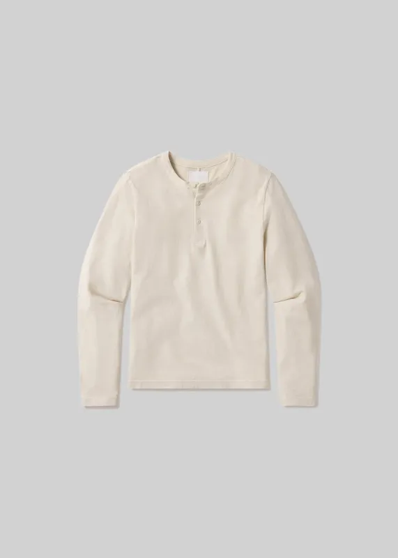 Three Button Henley in Ecru sold by Citizens Of Humanity