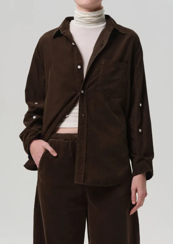 Kayla Shirt Corduroy in Costes sold by Citizens Of Humanity