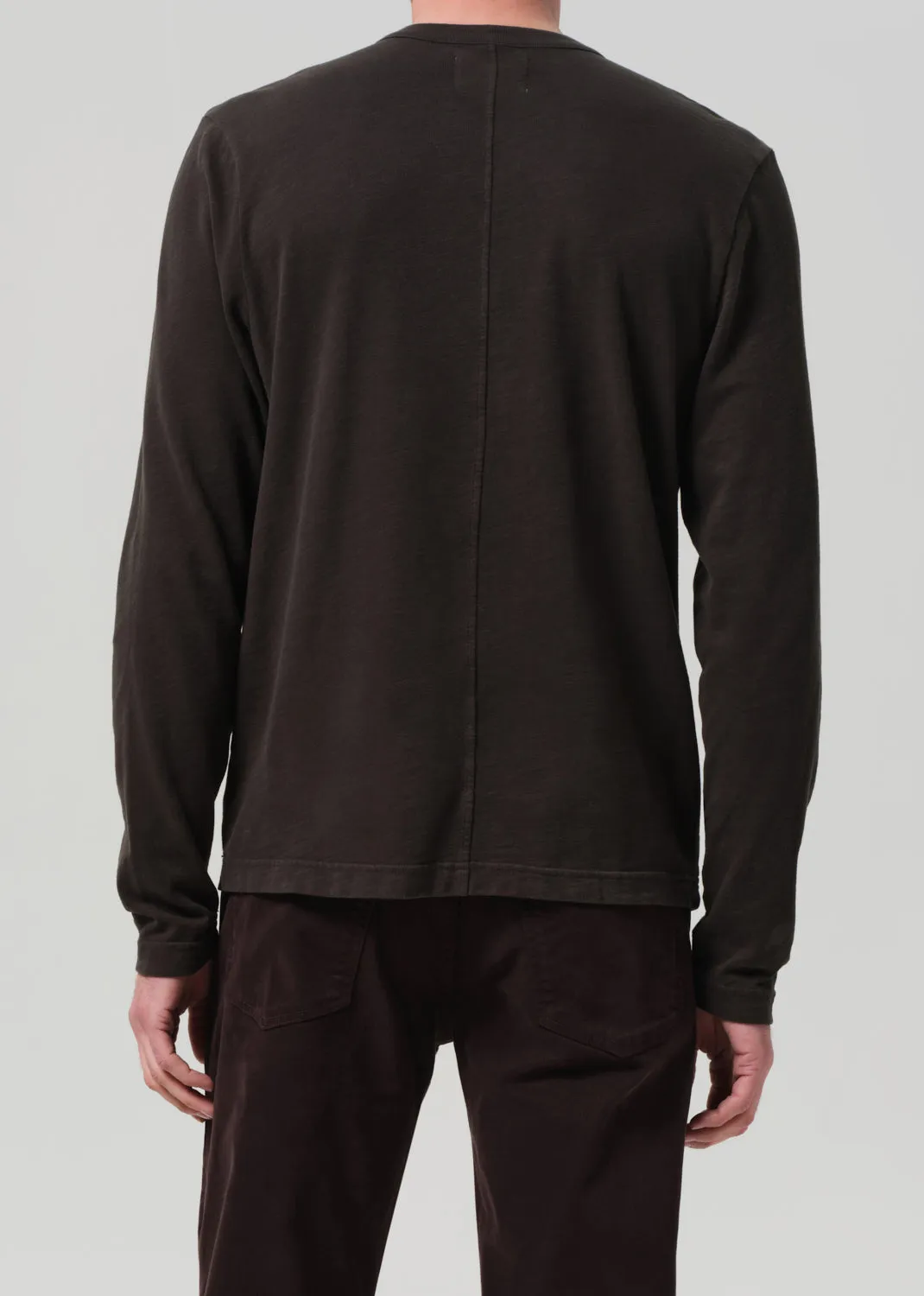 Three Button Henley in Forrest sold by Citizens Of Humanity product image thumbnail 3