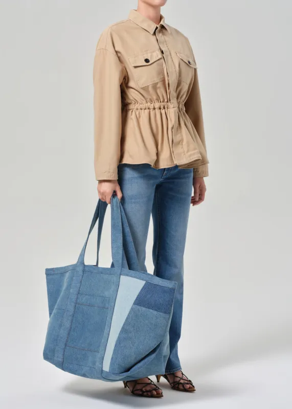 Farmstand Patchwork Tote in Intrigue sold by Citizens Of Humanity