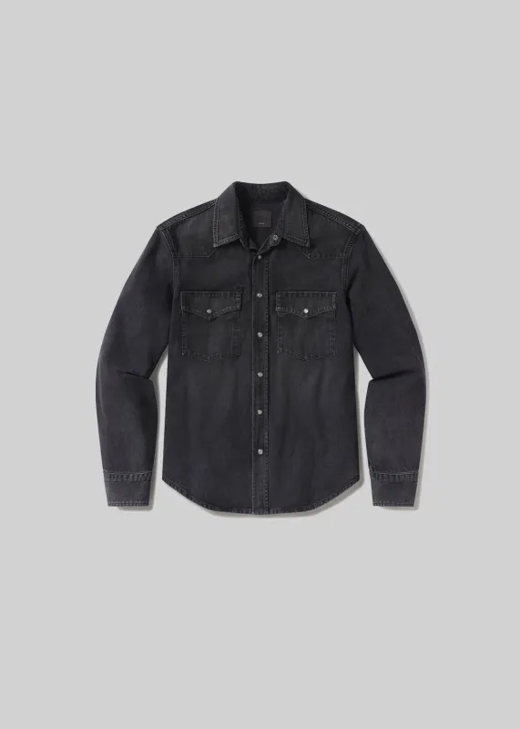 Western Shirt in Vintage Black sold by Citizens Of Humanity