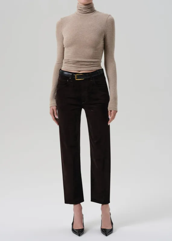 Delfina Straight Velvet in Espresso sold by Citizens Of Humanity