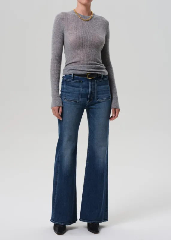 Kimberly Patch Pocket Flare in Abalone sold by Citizens Of Humanity