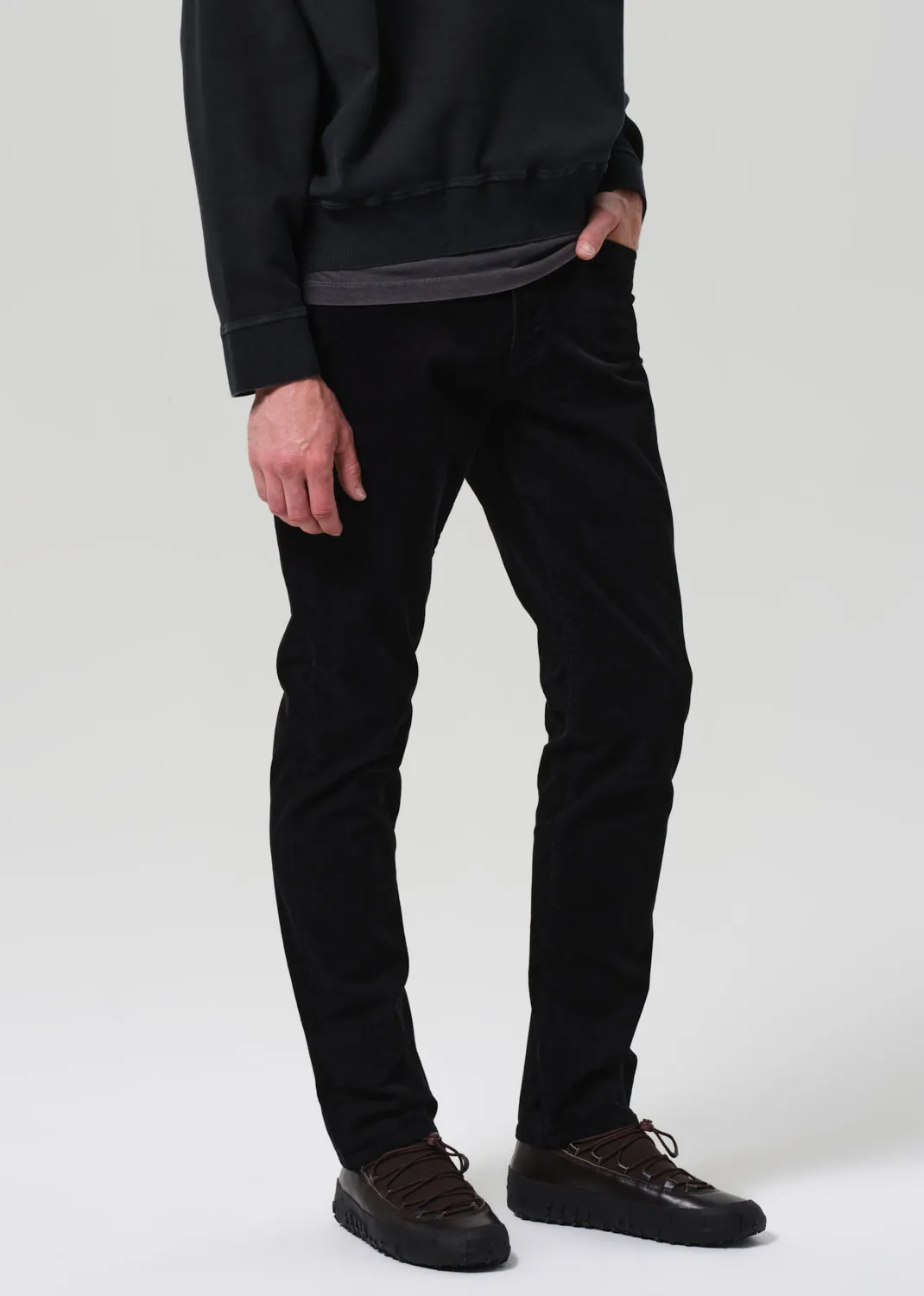Gage Slim Straight Stretch Corduroy in Black sold by Citizens Of Humanity product image thumbnail 5
