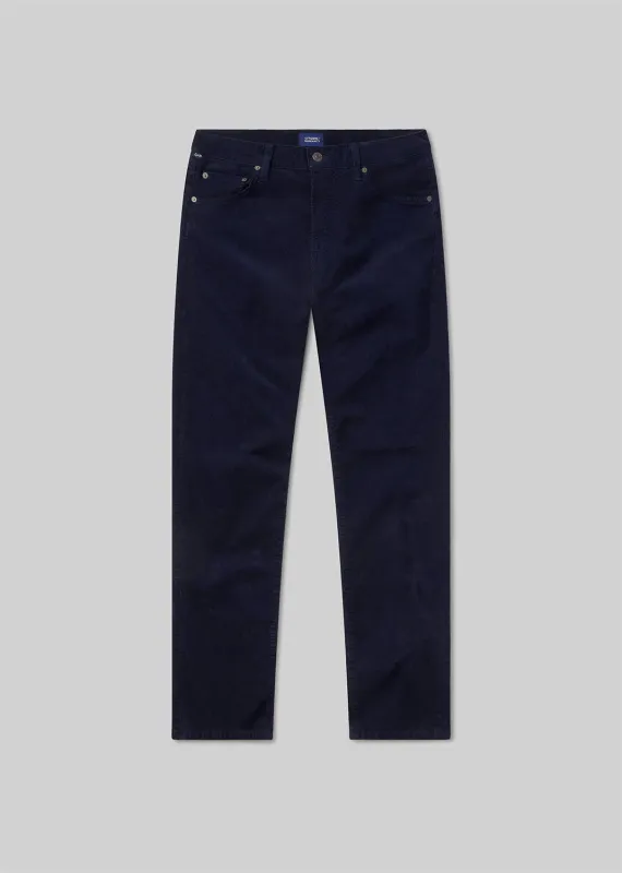 Gage Slim Straight Stretch Corduroy in Navy sold by Citizens Of Humanity