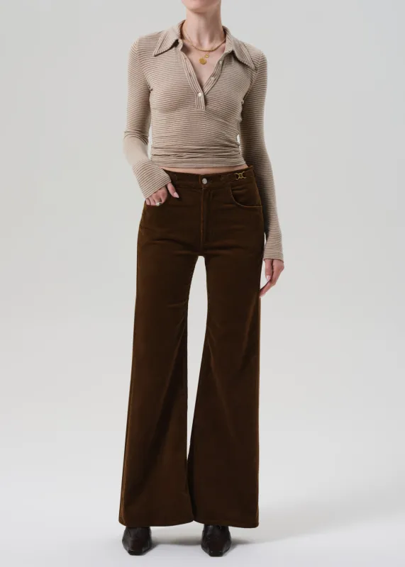 Kimberly Flare With Horsebit Corduroy in Manuka sold by Citizens Of Humanity