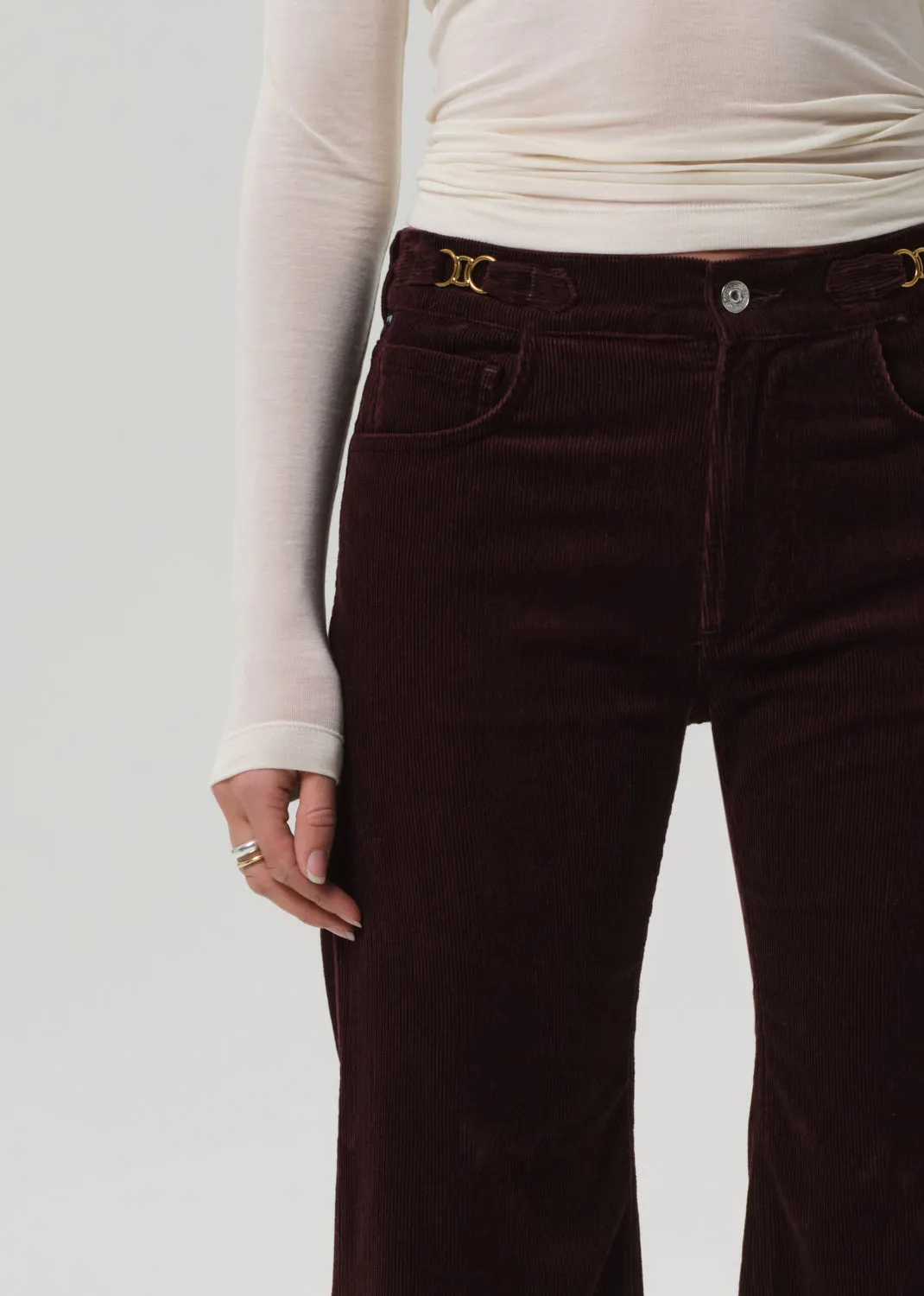 Kimberly Flare With Horsebit Corduroy in Mahogany sold by Citizens Of Humanity product image thumbnail 5