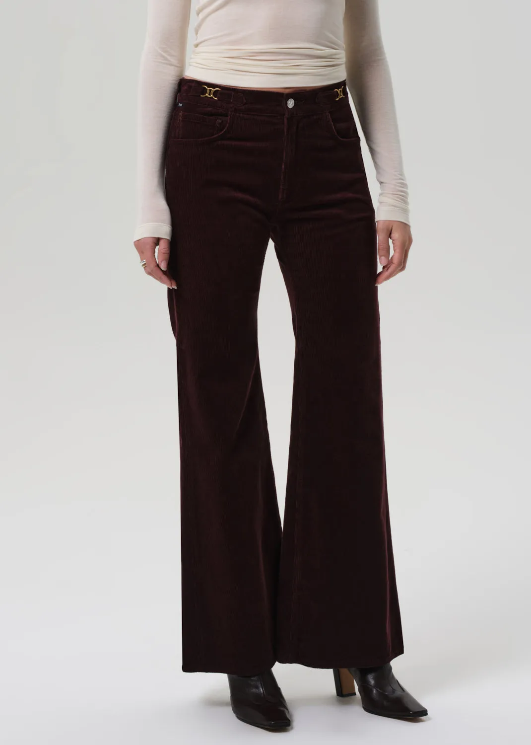 Kimberly Flare With Horsebit Corduroy in Mahogany sold by Citizens Of Humanity product image thumbnail 4