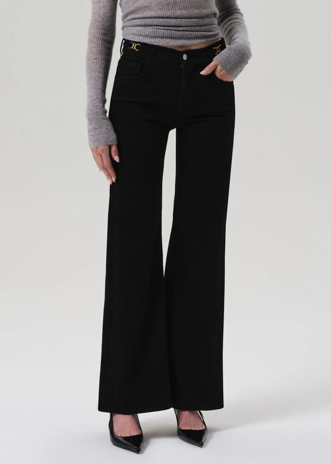 Kimberly Flare With Horsebit in Rich Black sold by Citizens Of Humanity product image thumbnail 5