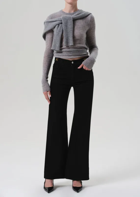 Kimberly Flare With Horsebit in Rich Black sold by Citizens Of Humanity