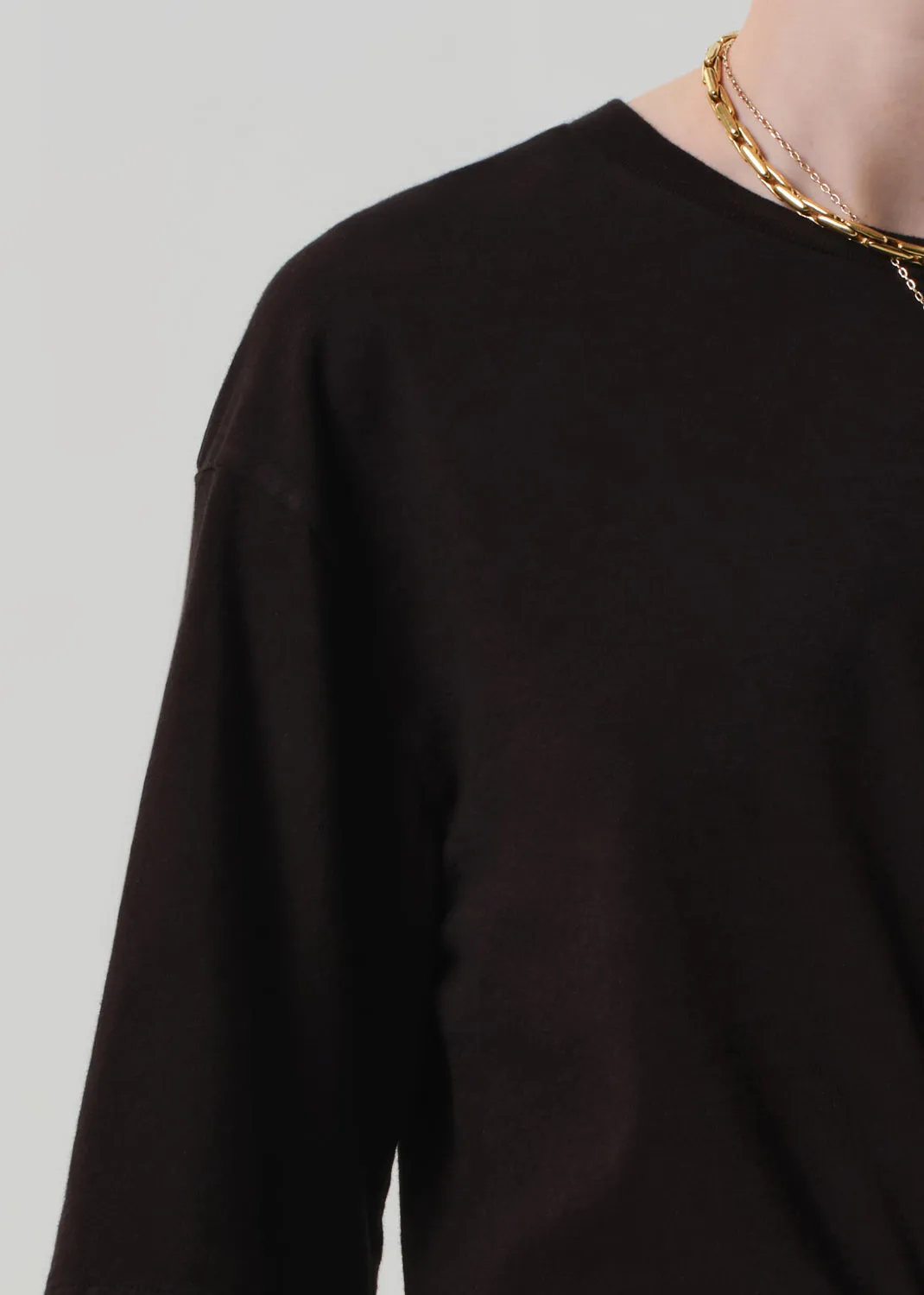 Amelia Tee in Chocolate sold by Citizens Of Humanity product image thumbnail 4