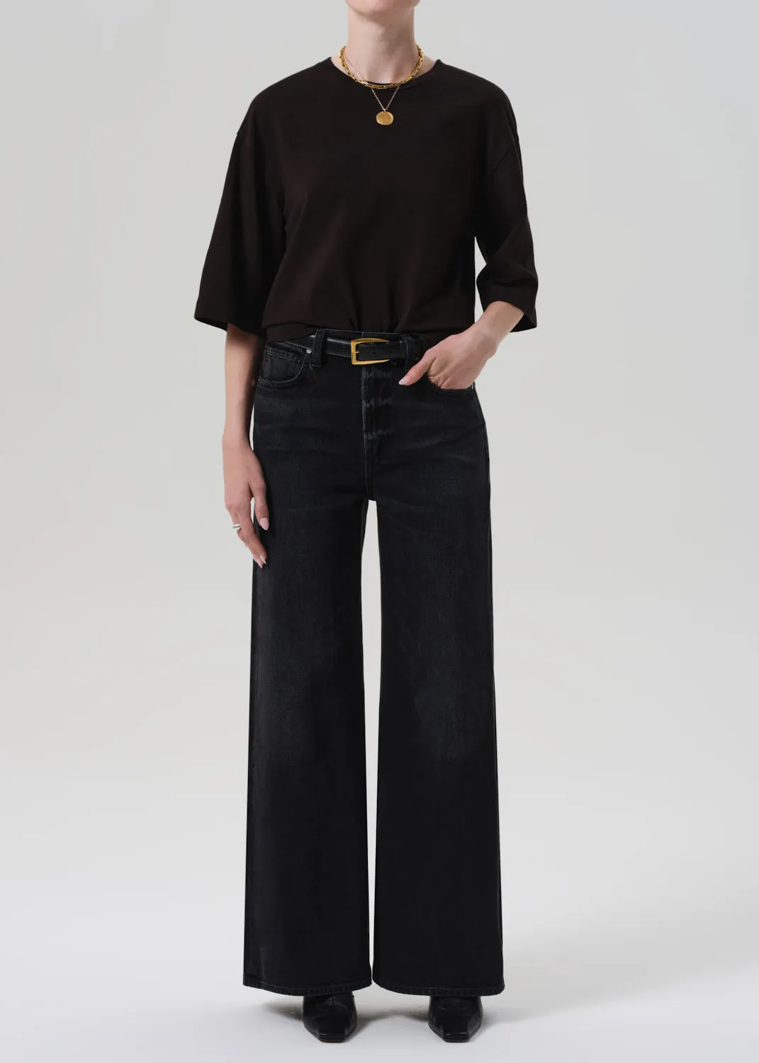 Amelia Tee in Chocolate sold by Citizens Of Humanity product image thumbnail 5