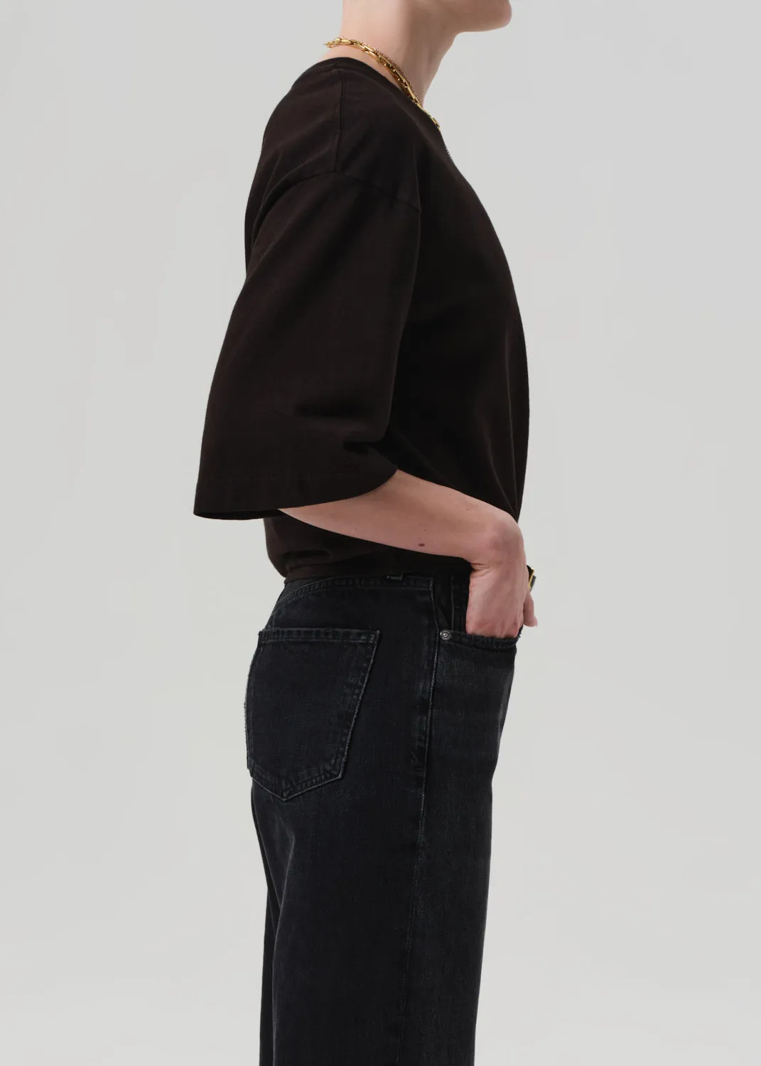 Amelia Tee in Chocolate sold by Citizens Of Humanity product image thumbnail 3