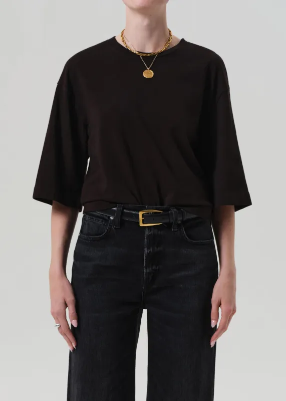 Amelia Tee in Chocolate made by Citizens Of Humanity
